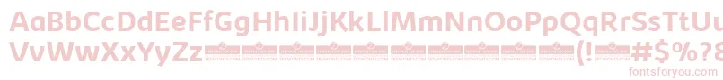 Шрифт KabrioBoldTrial – розовые шрифты на белом фоне