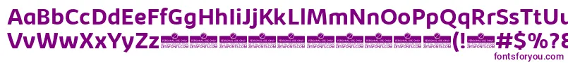 Шрифт KabrioBoldTrial – фиолетовые шрифты на белом фоне