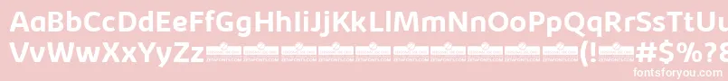 KabrioBoldTrial Font – White Fonts on Pink Background