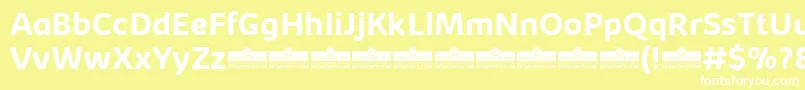 KabrioBoldTrial Font – White Fonts on Yellow Background