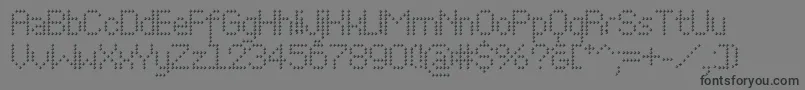 Weitere Informationen zur Perfocube-Schriftart Perfocube-Schriftart – Schwarze Schriften auf grauem Hintergrund