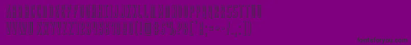 Yfiles3D Font – Black Fonts on Purple Background