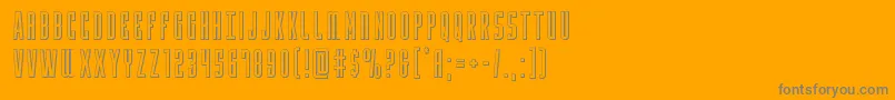 Fonte Yfiles3D – fontes cinzas em um fundo laranja