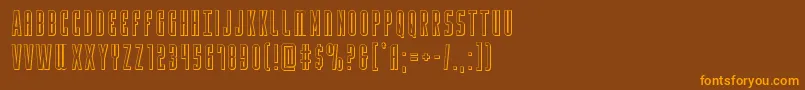 Подробнее о шрифте Yfiles3D Шрифт Yfiles3D – оранжевые шрифты на коричневом фоне