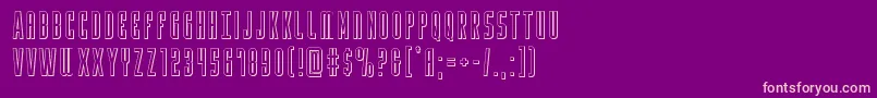 Yfiles3D-Schriftart – Rosa Schriften auf violettem Hintergrund