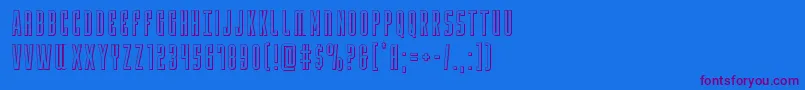 More about Yfiles3D Font Yfiles3D Font – Purple Fonts on Blue Background