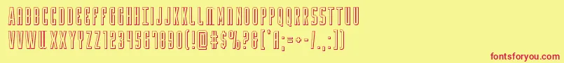 Yfiles3D Font – Red Fonts on Yellow Background