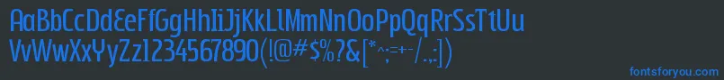 SubpearRegular Font – Blue Fonts on Black Background