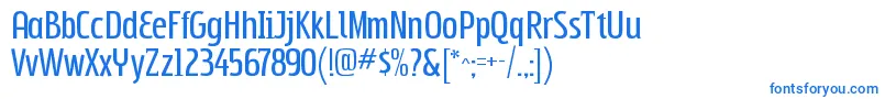 Шрифт SubpearRegular – синие шрифты