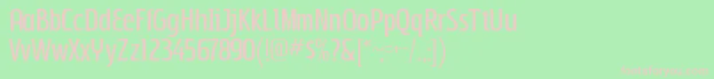 SubpearRegular Font – Pink Fonts on Green Background