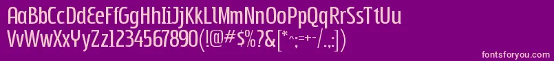 SubpearRegular Font – Pink Fonts on Purple Background