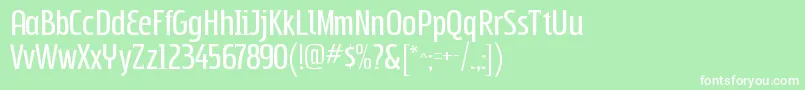 フォントSubpearRegular – 緑の背景に白い文字