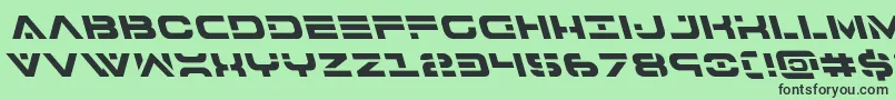 7thserviceleft Font – Black Fonts on Green Background