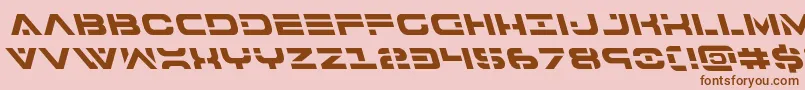 7thserviceleft Font – Brown Fonts on Pink Background