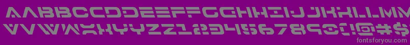 7thserviceleft Font – Gray Fonts on Purple Background