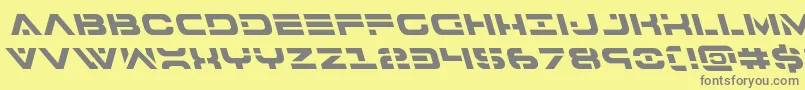 7thserviceleft Font – Gray Fonts on Yellow Background