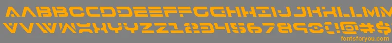 7thserviceleft Font – Orange Fonts on Gray Background