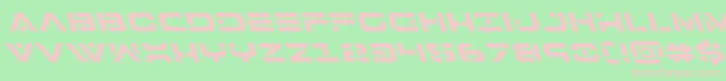 7thserviceleft Font – Pink Fonts on Green Background