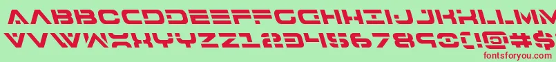 7thserviceleft Font – Red Fonts on Green Background