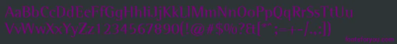 fuente Agfarotissemiserif – Fuentes Moradas Sobre Fondo Negro