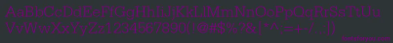 fuente SerifastdLight – Fuentes Moradas Sobre Fondo Negro