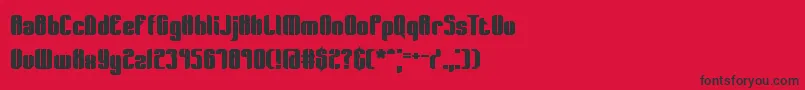 Wager Font – Black Fonts on Red Background
