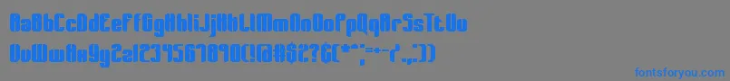 Wager Font – Blue Fonts on Gray Background