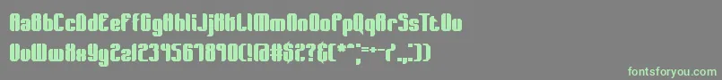 Wager Font – Green Fonts on Gray Background