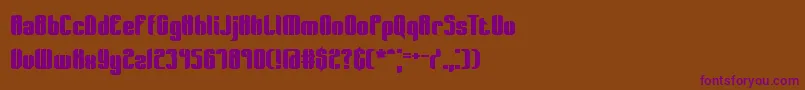 Wager Font – Purple Fonts on Brown Background