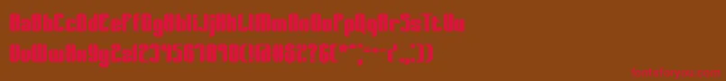 Wager Font – Red Fonts on Brown Background