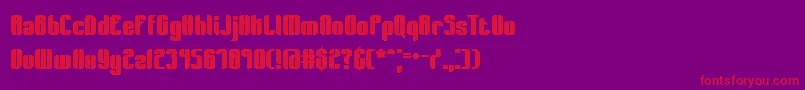 Wager Font – Red Fonts on Purple Background