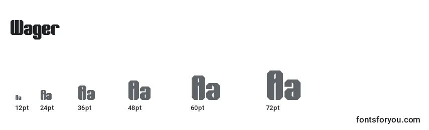 Wager Font Sizes