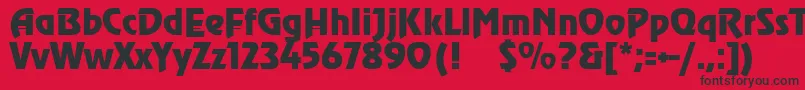SanasoftAgra.Kz Font – Black Fonts on Red Background