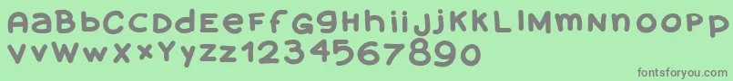 Amanoblaxtendida Font – Gray Fonts on Green Background