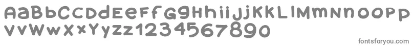 Amanoblaxtendida Font – Gray Fonts on White Background