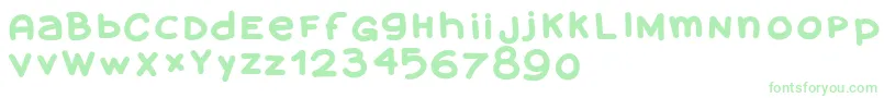 Amanoblaxtendida Font – Green Fonts on White Background