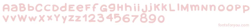 Шрифт Amanoblaxtendida – розовые шрифты
