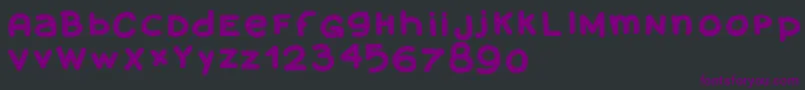 Amanoblaxtendida Font – Purple Fonts on Black Background