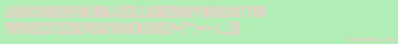 GreatAttraction Font – Pink Fonts on Green Background