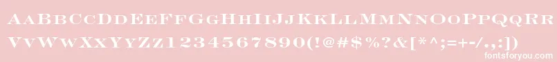 EngraversltstdBoldface Font – White Fonts on Pink Background