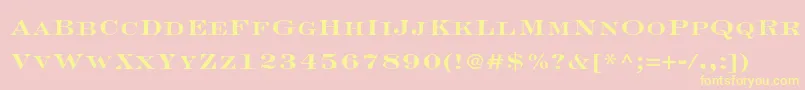 More about EngraversltstdBoldface Font EngraversltstdBoldface Font – Yellow Fonts on Pink Background