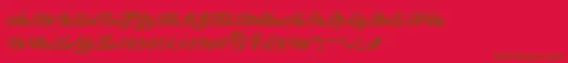 More about BallantinesshadowRegular Font BallantinesshadowRegular Font – Brown Fonts on Red Background