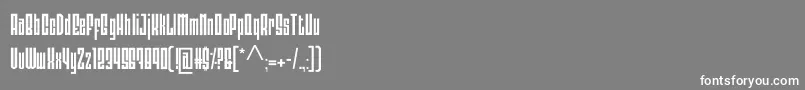 Vodka Font – White Fonts on Gray Background