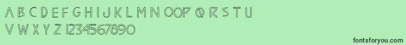 CartoonSketch Font – Black Fonts on Green Background