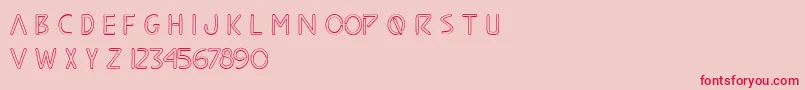 CartoonSketch Font – Red Fonts on Pink Background