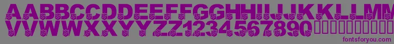 LmsSalvationArmy Font – Purple Fonts on Gray Background