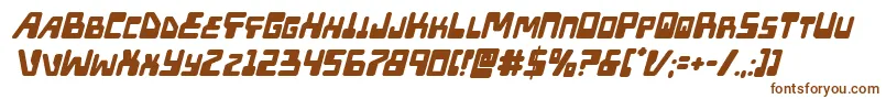 Xpedboldital Font – Brown Fonts on White Background