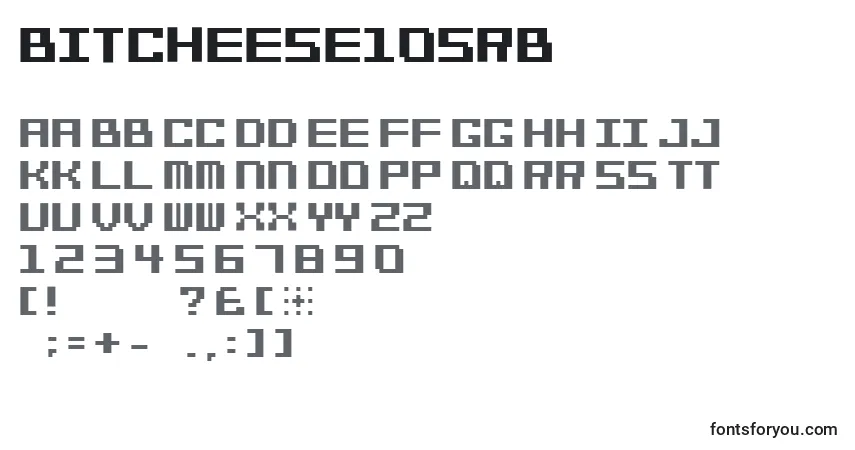 Bitcheese10srb Font – alphabet, numbers, special characters