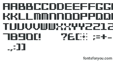 Bitcheese10srb font – bitmap Fonts