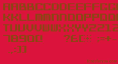 Bitcheese10srb font – Brown Fonts On Red Background